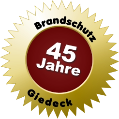 Brandschutz Giedeck 45 Jahre