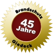 Brandschutz Giedeck 45 Jahre